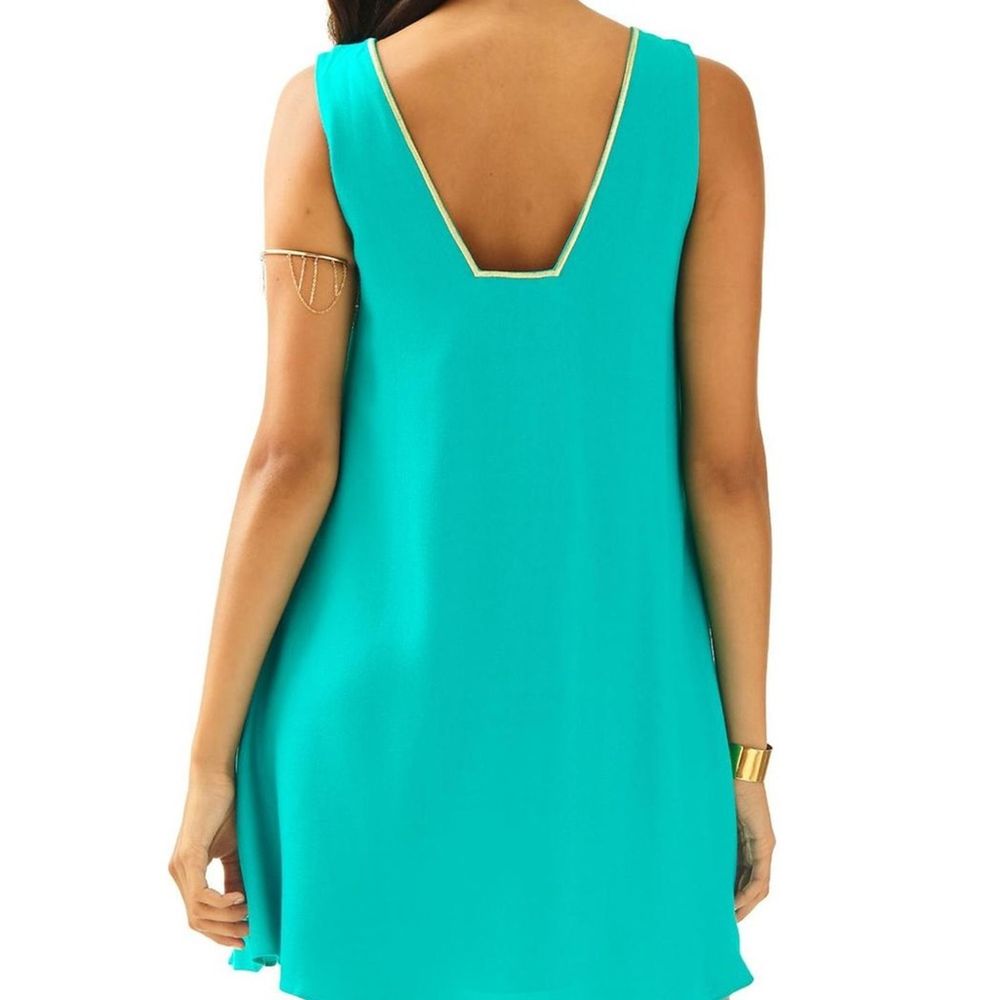 NWOT Lilly Pulitzer Owen Trapeze Dress Agate Green - Picture 3 of 8